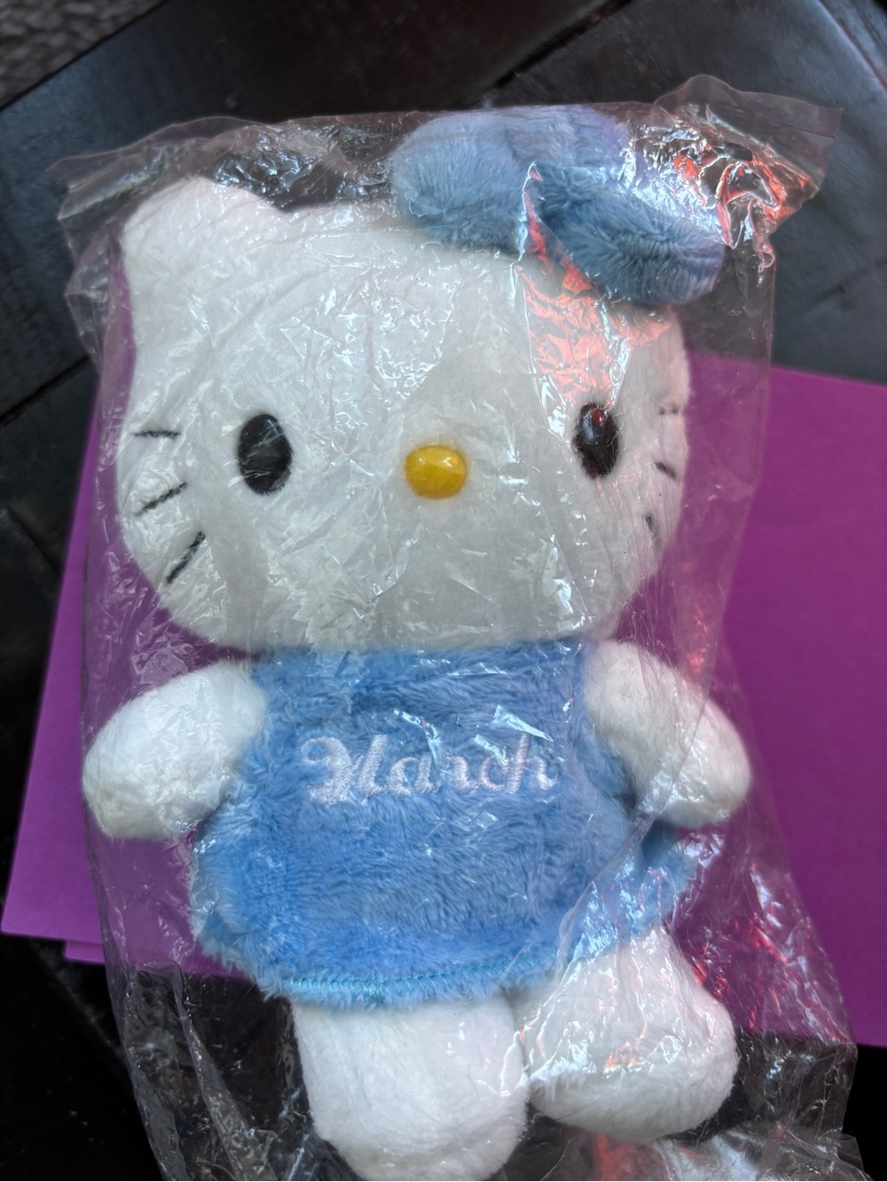 Sanrio Hello Kitty Plush with Light Blue March Dress/Outfit & Matching Bow🩵🤍